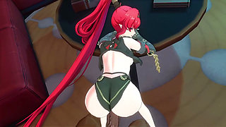 Wuthering Waves - Yinlin Gets Stuffed by Two Bbcs in Hardcore Threesome - 3D Hentai Animations