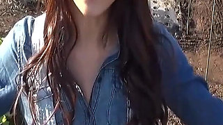 Wild Outdoor Gangbang Creampie with Horny Asian Babe