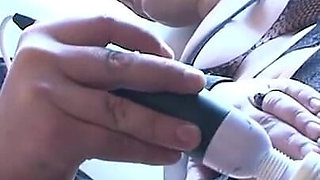 Dominating a masked woman