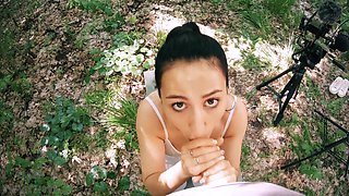 Backstage with Black Lynn - POV Free Use Outdoor Massive Facial (freeuse Video)