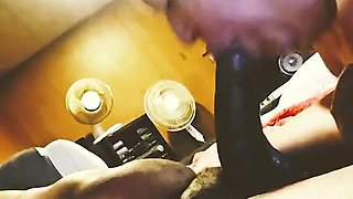 A college Teacher Sucking My Dick & Swallowing the Whole Load