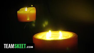 Danni Rivers Step Sister First Time Blowjob and Doggy Style Sex