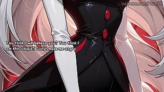 Carmilla Carmine caught her employee masturbating in the office (Dildo JOI)