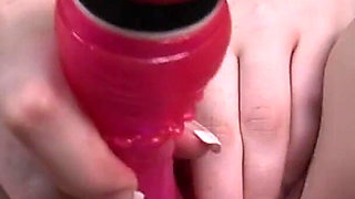 Natural Big Tit Redhead Dildos Her Pussy and Cums