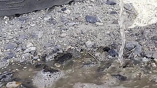 Public Pissing Compilation in Nature! Car Trip! POV!