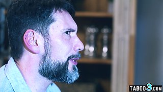 Obedient mature and ebony GF serving hubby