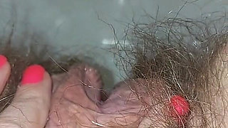 Pissing Woman in the Toilet