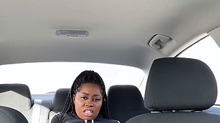 CAR CUM BEFORE BESTIE COMES BACK