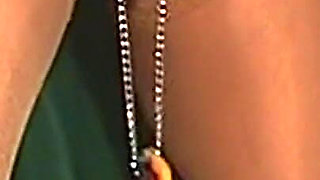 Mature Brunette MILF Bound with Weighted Nipple Clamps