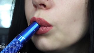 Grab Your Cock and Join Me for an Amazing Smoking Sesh. You're Obsessed with Smoking and Beautiful Big Beige Lips!