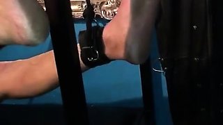 Amateur fetish BDSM action with redhead