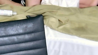 Fuck Her to Edge of Bed and Head Hanging Over as I Cont. to Pound