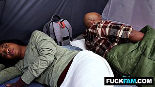 Steamy Stepmom Destiny Mira Gets Her Big Butt Pounded Hardcore During Sneaky Family Camping Fuck with Ste