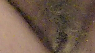I Want to Piss on You. Mature MILF Urinates Through White Panties. Hairy Dirty Pussy Close-up