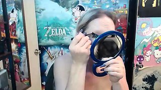 Small titted blond stunner Sarah Peachez masturbating