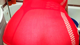 An Erotic Haircut for Her Husband, as Requested by His Wife.