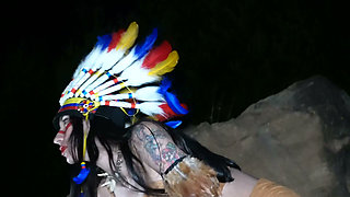Horny Colombian with Huge Tits Plays with Her Pussy and Rides on a Big Cock in the Middle of the Forest - Jenifer Play