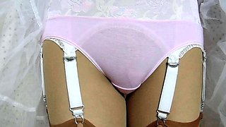 Sexy Cotton Retro Panties And Garters