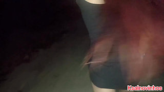 Horn Takes Wife to Walk Without Panties on the Beach After Male