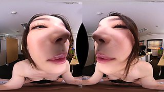 Japanese Secretary Explores Creampie With Big Melons