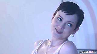 Bffs got horny watching movie sex scene ended up scissoring