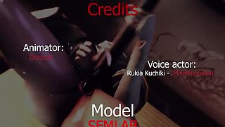 Rukia Kuchiki Rough Cosplay Fuck - Blowjob & Creampie - Anime 3D Porn