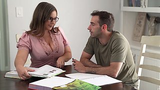 Curvaceous Natasha Nice & stud Jake Adams explore her massive naturals in a steamy romp