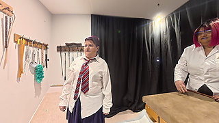 Teachers Dirty Slut Gets Double Domination Part 2