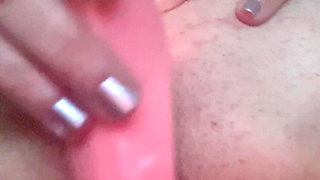 Licking Tongue Vibrator on My Swollen Clit Orgasm