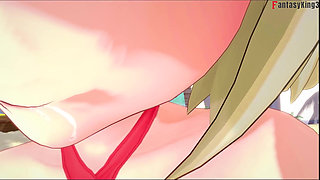 Burnice Bikini Blowjob on the Beach - 2 - Zenless Zone Zero (zzz)