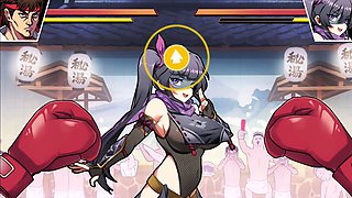 Japanese ninja in an anime scene with ahegao expressions