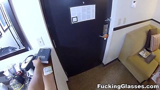 Fucking glasses - nailed for some tastey donationss