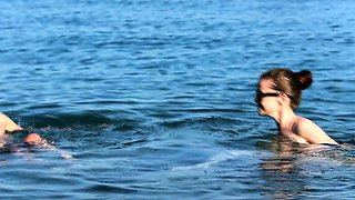 Picked up euro blonde outdoor fucked after public bj