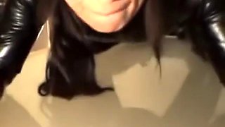 Astonishing deepthroat and cum eating: Blowjob, Big Tits  Amateur Porn