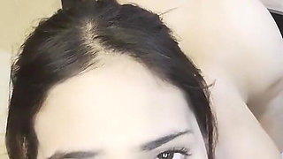 Jasmica, a Beautiful Latina with a Big Ass, Uses a Huge Dildo to Make Me Cum in Gushes