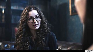 Flirtatious Leana's brunette sex