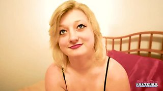 Faith Hope Deep Throat Blowjob Cum Swallow Big Tits Blonde Teen Audition