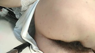 Extreme close-up of my hairy genitals, while I indulge in filthy Russian dialogue. I insert my fingers into my soaked pussy, then savor the juices. Fancy licking my engorged clit? Hear a matu