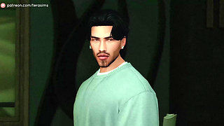 The sims 4 - Balcony sex and a naughty little game