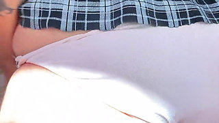 Chubby Slut Peeing and Cumming While Playing with Hitachi Vibrator