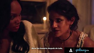 Goth Lesbian Threesome with MILF Penny Barber & Big Tits Lana Smalls August Skye - Spanish Subs