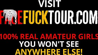 HAHA! Ebony bald babe almost drowns with deep throatpie!