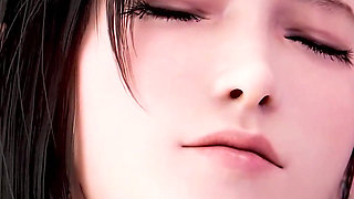 Tifa Lockhart & Cloud Strife - Romantic Sex on a Rock with Cumshot Ending - 3D Final Fantasy Hentai