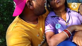 Permi Pooja Hot Bhabhi Outdoor Sex - Desi Aunty Morning Boobs Sucking Young Boy in Jungle