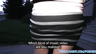 Public Agent Pantyhose Outdoor Cash Sex