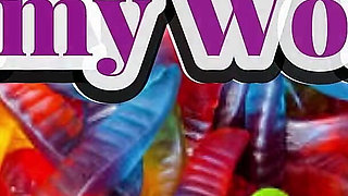 Ashley Ace and Pinkthehawk - Fun with Gummy Worms Part 2