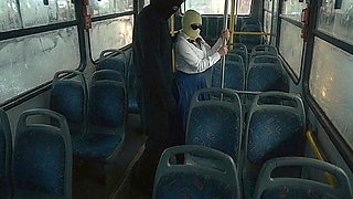 Petite Schoolgirl Pressed by Masked Man in Bedroom