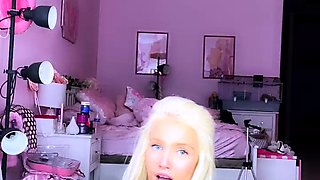 Amateur blond girl with big boobs getting fucked