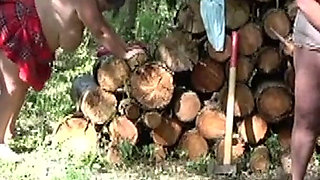 Joolz and Bustykim with the Lumberjacks