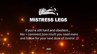 Mistress Legs Toilet Slave Piss Drinking Panty Gag Flush